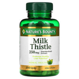 Расторопша, 250 мг, 200 капсул — Nature's Bounty