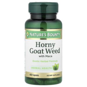 горянка крупноцветковая с макой, 60 капсул — Nature's Bounty