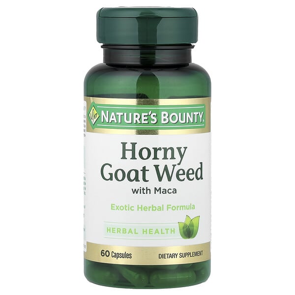 nrt07321_v_83.jpg горянка крупноцветковая с макой, 60 капсул — Nature's Bounty
