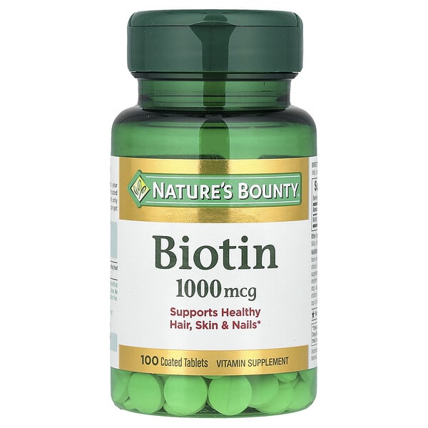 nrt07961_v_49.jpg Биотин, 1000 мкг, 100 таблеток с оболочкой — Nature's Bounty