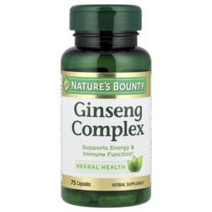 комплекс с женьшенем, 75 капсул — Nature's Bounty
