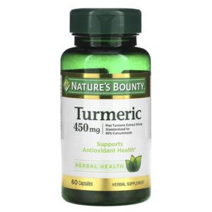 Куркума, 450 мг, 60 капсул — Nature's Bounty