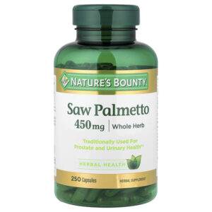 Пальма сереноа, 450 мг, 250 капсул — Nature's Bounty