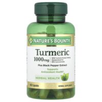 куркума с экстрактом черного перца, 1000 мг, 60 капсул — Nature's Bounty