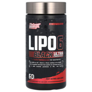 LIPO-6 Black, ультраконцентрат, 60 капсул — Nutrex Research