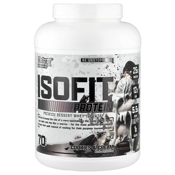 nrx00076_v_60.jpg IsoFit®, протеин, печенье и сливки, 2450 г (5 фунтов) — Nutrex Research