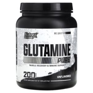 чистый глутамин, без вкусовых добавок, 1000 г (2,2 фунта) — Nutrex Research