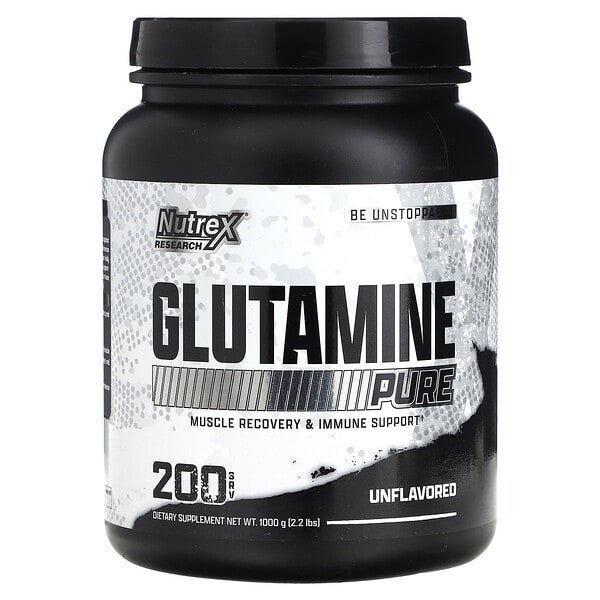 nrx00097_v_42.jpg чистый глутамин, без вкусовых добавок, 1000 г (2,2 фунта) — Nutrex Research