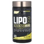 LIPO-6 Black Intense, ультраконцентрат, 60 черных капсул — Nutrex Research