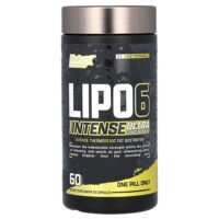 LIPO-6 Black Intense, ультраконцентрат, 60 черных капсул — Nutrex Research