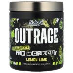Outrage, Ultra Stim перед тренировкой, лимон и лайм, 201,18 г (7,1 унции) — Nutrex Research