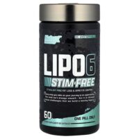 Lipo6®, без стимуляторов, 60 капсул — Nutrex Research