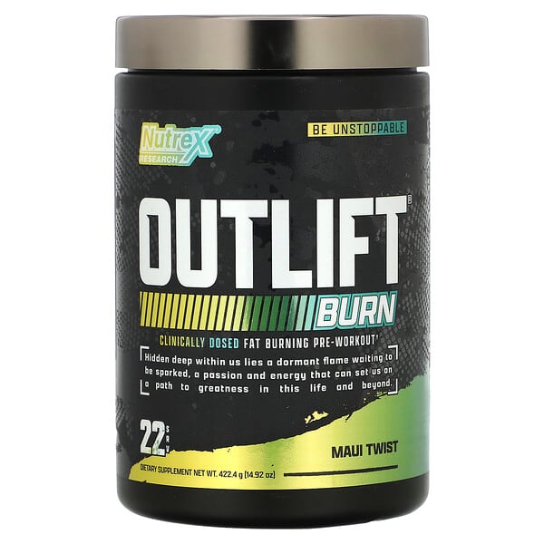 nrx50453_v_10.jpg Outlift Burn, со вкусом Maui Twist, 422,4 г (14,92 унции) — Nutrex Research