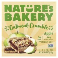 Oatmeal Crumble, яблоко, 6 пакетиков по 40 г (1,41 унции) — Nature's Bakery