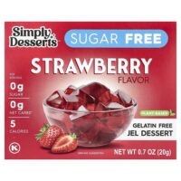 Simply Desserts, Натуральный десерт с джемом, клубника, 20 г (0,7 унции)