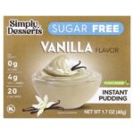 Simply Desserts, Натуральный пудинг быстрого приготовления, ваниль, 48 г (1,7 унции)