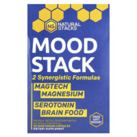 Mood Stack, набор для поддержки настроения, 2 флакона по 15 вегетарианских капсул в каждом — Natural Stacks