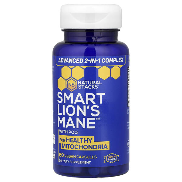 nsk13062_v_41.jpg Smart Lion's Mane™ с PQQ, 60 веганских капсул — Natural Stacks