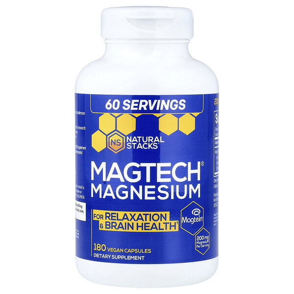 nsk13077_v_24.jpg MagTech®, магний, 180 веганских капсул (66,6 мг в 1 капсуле) — Natural Stacks