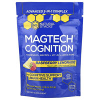 Magtech® Cognition, малиновый лимонад, 14 стиков по 5,3 г (0,18 унции) — Natural Stacks