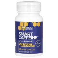 Smart Caffeine с L-теанином, 60 веганских капсул — Natural Stacks