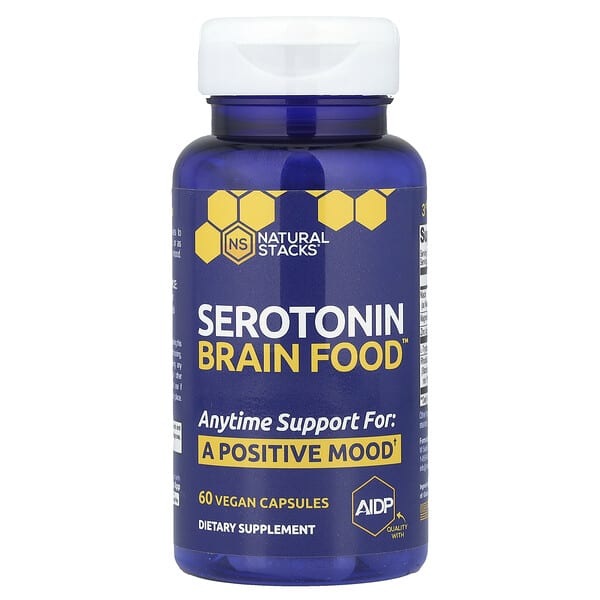 nsk56399_v_40.jpg Serotonin Brain Food™, 60 веганских капсул — Natural Stacks