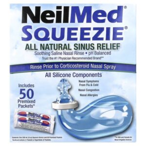 NeilMed® Squeezie®, натуральное средство для облегчения заложенности носа, 1 набор — Squip