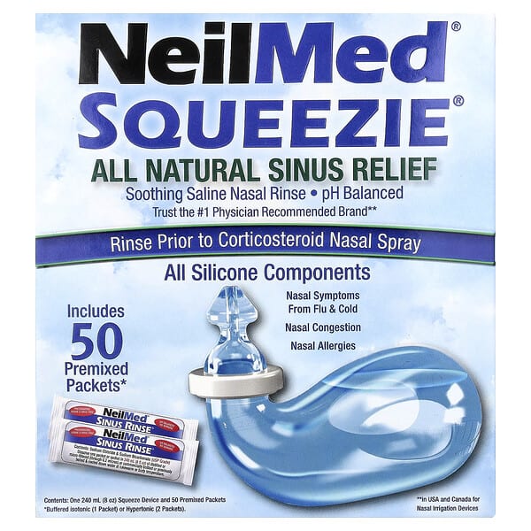 nsl00044_v_79.jpg NeilMed® Squeezie®, натуральное средство для облегчения заложенности носа, 1 набор — Squip