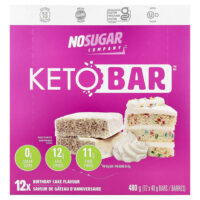 Keto Bar™, праздничный торт, 12 батончиков, по 40 г — No Sugar Company