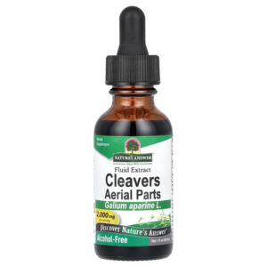 Cleavers Aerial Parts, жидкий экстракт, без спирта, 2000 мг, 30 мл (1 жидк. унц.) — Nature's Answer