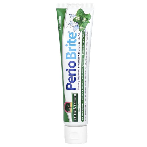 nta01640_v_83.jpg PerioBrite®, зубная паста с ксилитолом, холодная мята, 113,4 г (4 унции) — Nature's Answer