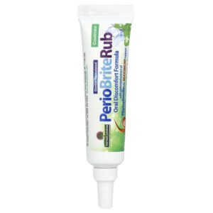 PerioBrite®Rub, успокаивающий гель для зубов и десен, охлаждающая мята, 14,2 г (0,5 унции) — Nature's Answer