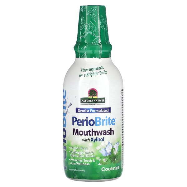 nta01643_v_42.jpg PerioBrite, ополаскиватель для рта с ксилитолом, прохладная мята, 480 мл (16 жидк. унций) — Nature's Answer