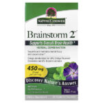 Brainstorm 2™, смесь трав, 90 вегетарианских капсул — Nature's Answer