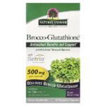 Brocco-Glutathione, средство с брокколи и глутатионом, 500 мг, 60 растительных капсул — Nature's Answer