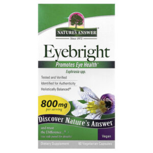 Eyebright, 90 вегетарианских капсул (400 мг на капсулу) — Nature's Answer