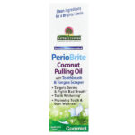 PerioBrite кокосовое масло для вытягивания со скребком для зубов и языка, холодная мята, 240 мл (8 жидк. унц.) — Nature's Answer — изображение 2