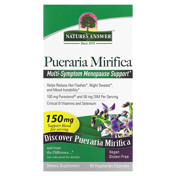 nta26187_v_59.jpg Pueraria Mirifica, 100 mg, 60 Vegetarian Capsules — Nature's Answer