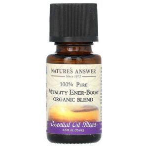 органическая смесь эфирных масел, Vitality Ener-Boost, 15 мл (0,5 жидк. унции) — Nature's Answer