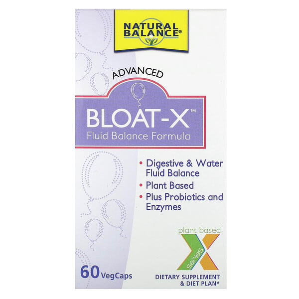 ntb79335_v_27.jpg Bloat-X, средство для поддержания баланса жидкости, 60 растительных капсул — Natural Balance