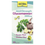 Glucomannan™, максимальная сила действия, 90 капсул (666 мг в 1 капсуле) — Natural Balance