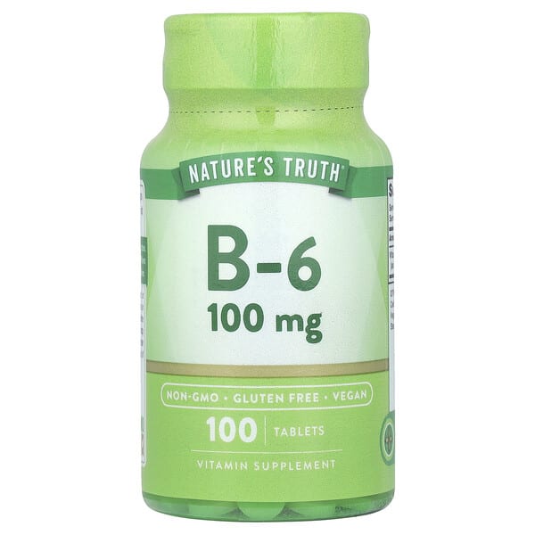 nth10128_v_40.jpg витамин B6, 100 мг, 100 таблеток — Nature's Truth