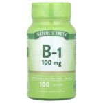 Витамин B-1, 100 мг, 100 таблеток — Nature's Truth