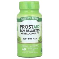 ProstAid™, растительный комплекс с сереноей, 60 капсул с быстрым высвобождением — Nature's Truth