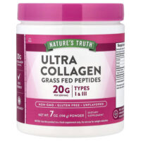 Ultra Collagen Powder, без добавок, 198 г (7 унций) — Nature's Truth