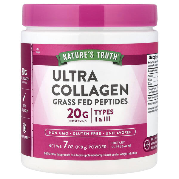 nth11214_v_58.jpg Ultra Collagen Powder, без добавок, 198 г (7 унций) — Nature's Truth