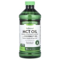 Масло MCT с кокосовым маслом, без добавок, 14 г, 473 мл (16 жидк. Унций) — Nature's Truth