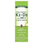 K2 и D3 с MK-7 в виде капель, 59 мл (2 жидк. унции) — Nature's Truth