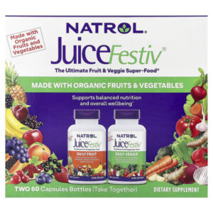 JuiceFestiv®, 2 флакона, по 60 капсул — Natrol