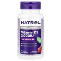 витамин D3, клубника, 2000 МЕ, 90 таблеток — Natrol